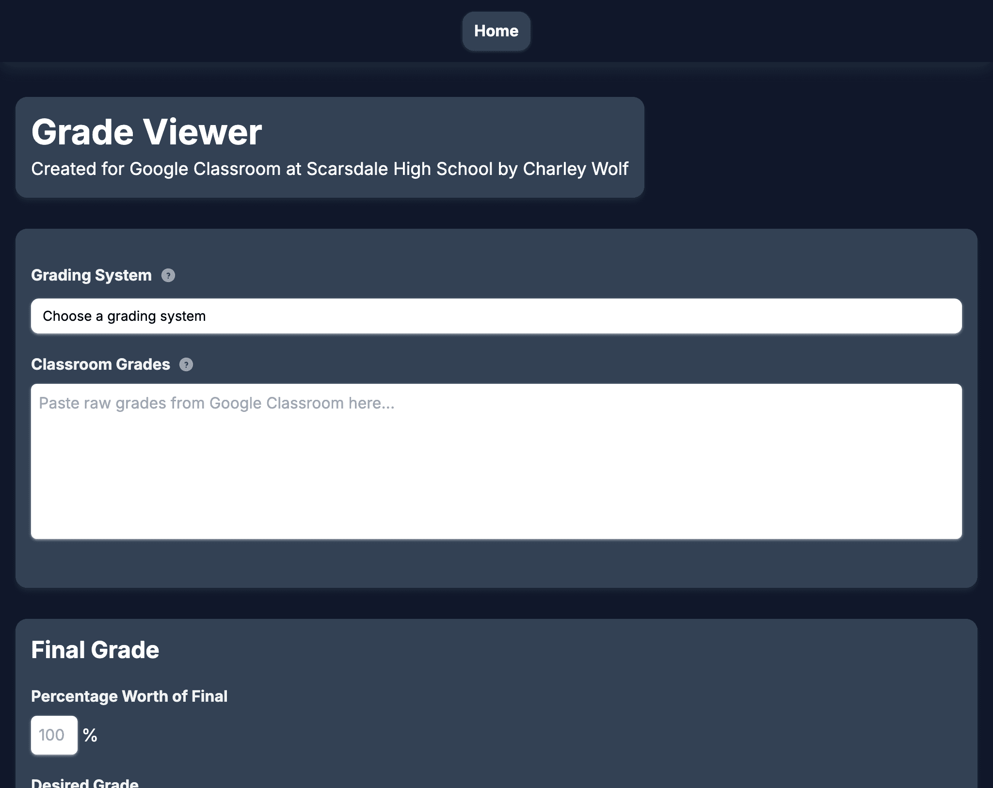 Grade Viewer